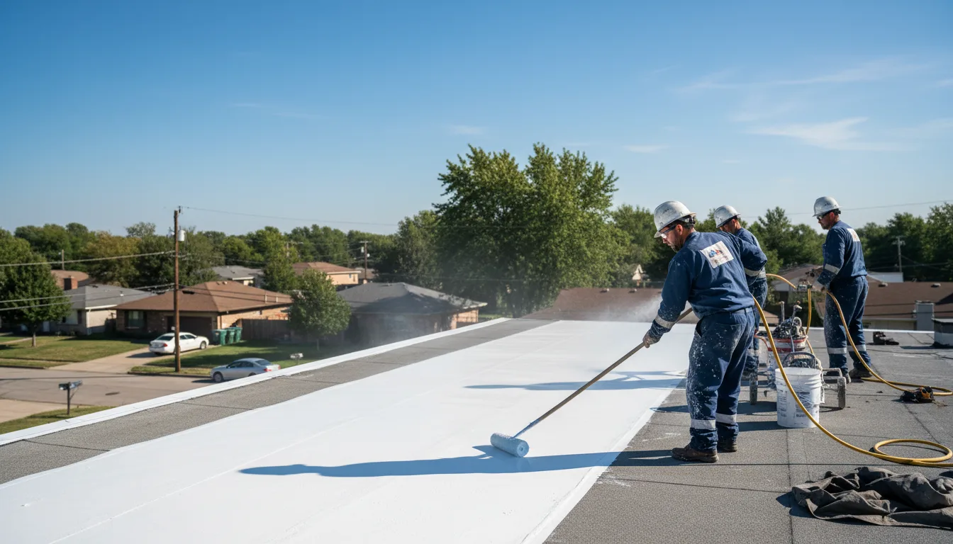 Commercial roof coating in Melvin, KY near me